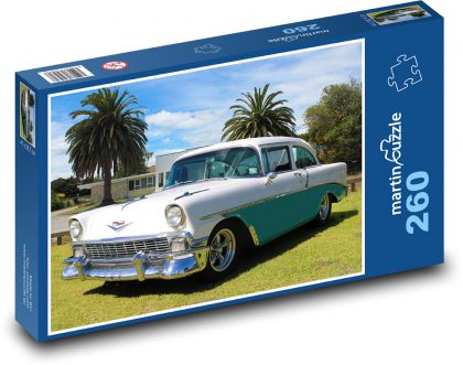 Samochód - Chevrolet 1961 - Puzzle 260 elementów, rozmiar 41x28,7 cm