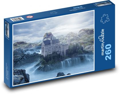 Fantazie, hrad Neuschwanstein - puzzle 260 dílků