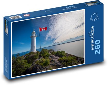 Kanada - maják - Puzzle 260 dielikov, rozmer 41x28,7 cm