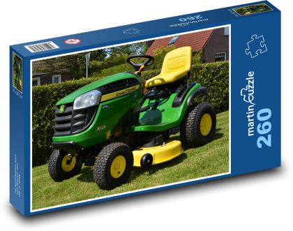 záhradný traktor - Puzzle 260 dielikov, rozmer 41x28,7 cm