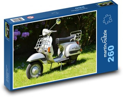 Skútr - Vespa - Puzzle 260 dílků, rozměr 41x28,7 cm