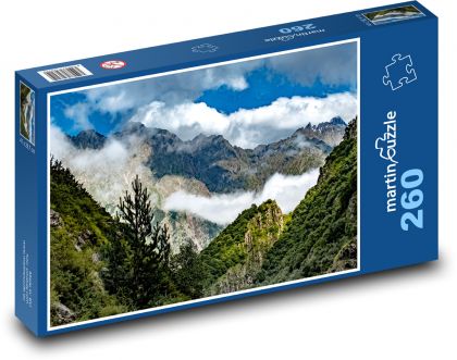 Mountains, clouds, nature - Puzzle 260 pieces, size 41x28.7 cm 