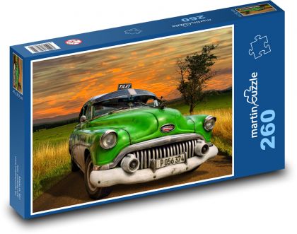 Car - taxi Cuba - Puzzle 260 pieces, size 41x28.7 cm 