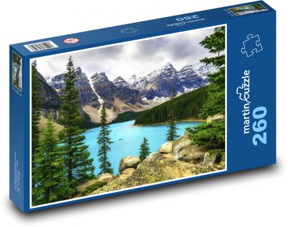 Švajčiarsko - horské jazero - Puzzle 260 dielikov, rozmer 41x28,7 cm