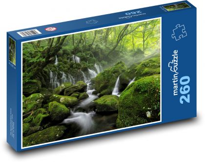 Waterfall, nature - Puzzle 260 pieces, size 41x28.7 cm 
