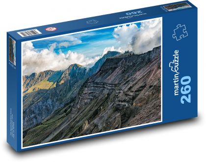 Horská krajina a útesy - puzzle 260 dílků