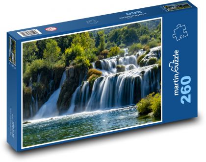 Chorvatsko - Plitvice - Puzzle 260 dílků, rozměr 41x28,7 cm