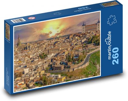 Východ slunce, Toledo - puzzle 260 dílků