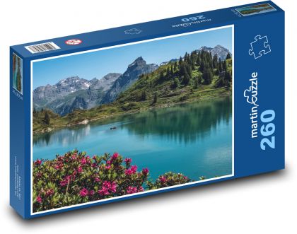 Mountains, lake, nature - Puzzle 260 pieces, size 41x28.7 cm 