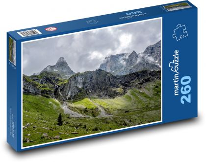 Mountains and mountain meadows - Puzzle 260 pieces, size 41x28.7 cm 