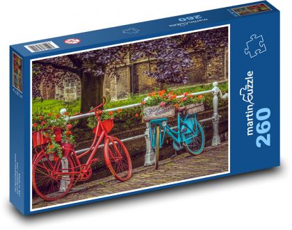 Barevná kola - Puzzle 260 dílků, rozměr 41x28,7 cm