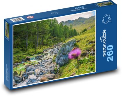 Hintertux - Zillertal - Alpy - Puzzle 260 dílků, rozměr 41x28,7 cm