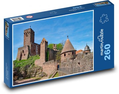 Středověk, hrad - Puzzle 260 dílků, rozměr 41x28,7 cm