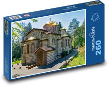 Frankfurt, kostol, park Puzzle 260 dielikov - 41 x 28,7 cm