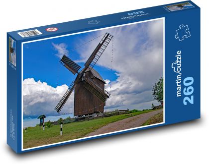 Větrný mlýn - Puzzle 260 dílků, rozměr 41x28,7 cm
