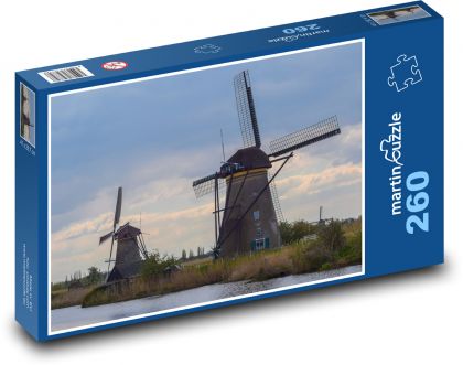 Windmills - Puzzle 260 pieces, size 41x28.7 cm 