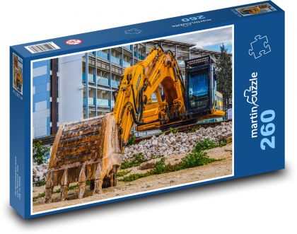 Excavator - loader - Puzzle 260 pieces, size 41x28.7 cm 