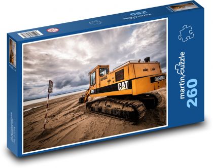 Rypadlo - stavební stroj - Puzzle 260 dílků, rozměr 41x28,7 cm