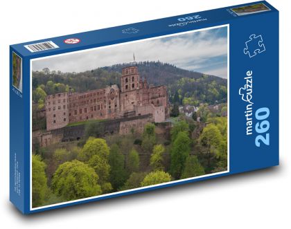 pevnosť Heidelberg - Puzzle 260 dielikov, rozmer 41x28,7 cm