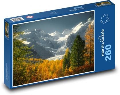 Hory, les, podzim - Puzzle 260 dílků, rozměr 41x28,7 cm