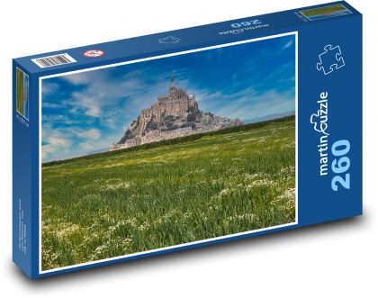 Mont Saint Michel - Puzzle 260 elementów, rozmiar 41x28,7 cm