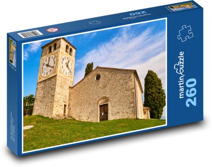 Itálie - kostel - Puzzle 260 dílků, rozměr 41x28,7 cm