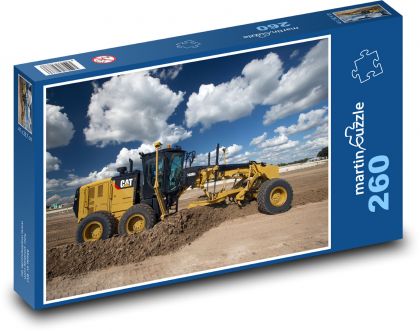 Cat - tractor grader - Puzzle 260 pieces, size 41x28.7 cm 