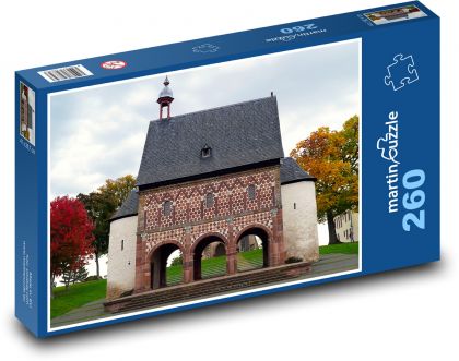 Kościół - architektura - Puzzle 260 elementów, rozmiar 41x28,7 cm