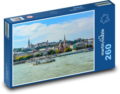 Mesto, rieka - Puzzle 260 dielikov, rozmer 41x28,7 cm