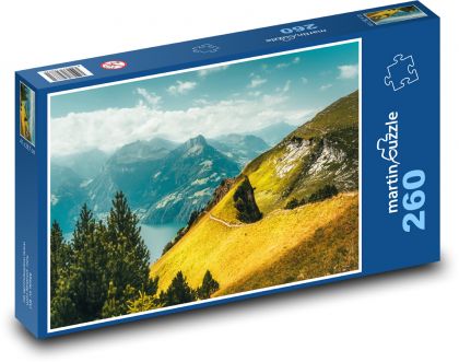 Hory, příroda - Puzzle 260 dílků, rozměr 41x28,7 cm