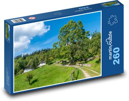 Domy na wsi - Puzzle 260 elementów, rozmiar 41x28,7 cm