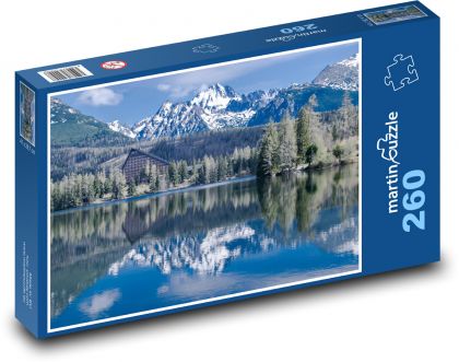 Słowacja - Szczyrbskie Jezioro - Puzzle 260 elementów, rozmiar 41x28,7 cm