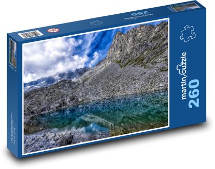 Jezero, skály, příroda - Puzzle 260 dílků, rozměr 41x28,7 cm