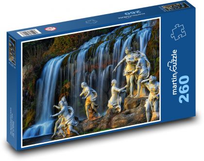 Itálie - vodopád Caserta - Puzzle 260 dílků, rozměr 41x28,7 cm