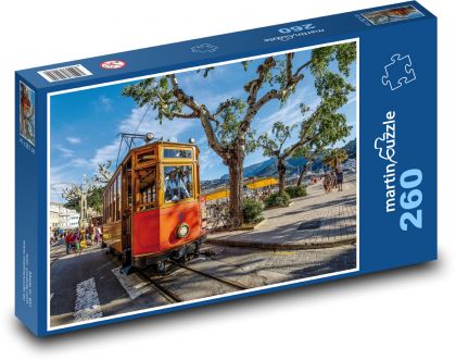 Mallorca, tramvaj - Puzzle 260 dílků, rozměr 41x28,7 cm