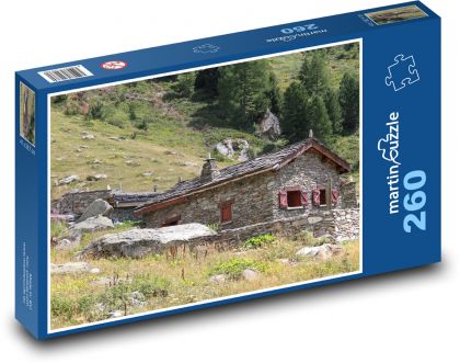 Kamenná chata - Puzzle 260 dielikov, rozmer 41x28,7 cm