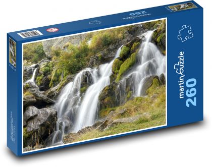 Waterfalls in nature - Puzzle 260 pieces, size 41x28.7 cm 