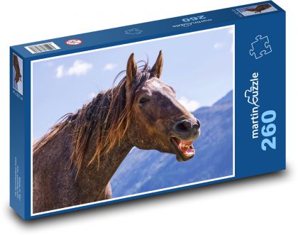 Brown horse - Puzzle 260 pieces, size 41x28.7 cm 