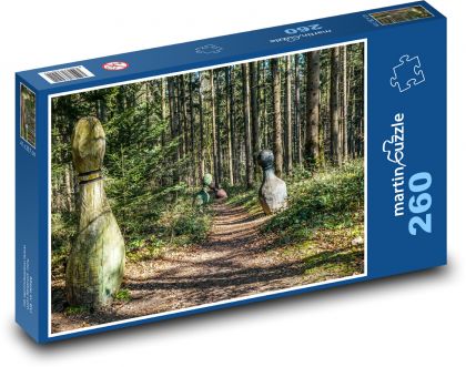 Lesní cesta, kuželky - puzzle 260 dílků