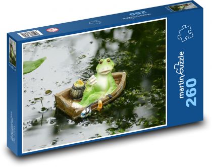 Frog on a boat - Puzzle 260 pieces, size 41x28.7 cm 