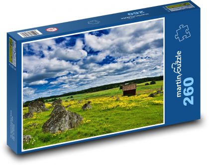 Wiese, Landschaft - Puzzle - 260 Teile