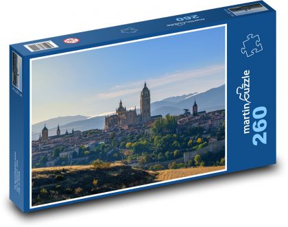 Mesto, katedrála - Puzzle 260 dielikov, rozmer 41x28,7 cm