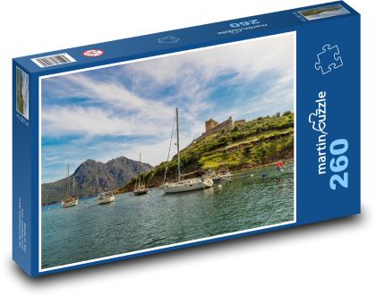 Korsyka, wybrzeże - Puzzle 260 elementów, rozmiar 41x28,7 cm