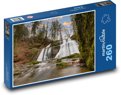 Vodopády, príroda - Puzzle 260 dielikov, rozmer 41x28,7 cm