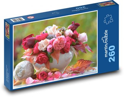 Rosenstrauß - Puzzle - 260 Teile