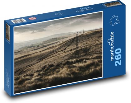 Pole - louka, pastviny - puzzle 260 dílků