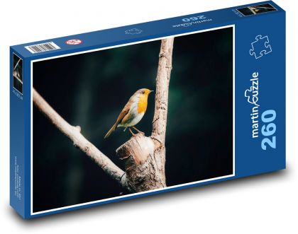 Červenka - vták, zviera - Puzzle 260 dielikov, rozmer 41x28,7 cm