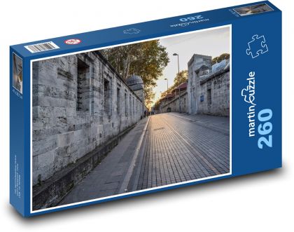 Ulica - západ slnka, súmrak - Puzzle 260 dielikov, rozmer 41x28,7 cm