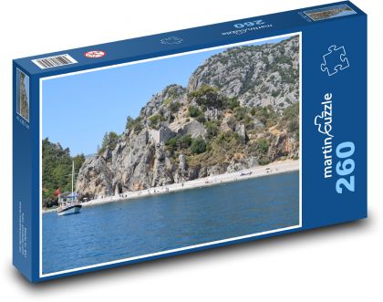 More - loď, pobrežie - Puzzle 260 dielikov, rozmer 41x28,7 cm