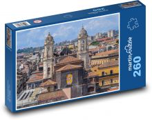 Věže - budovy, střechy Puzzle 260 dílků - 41 x 28,7 cm